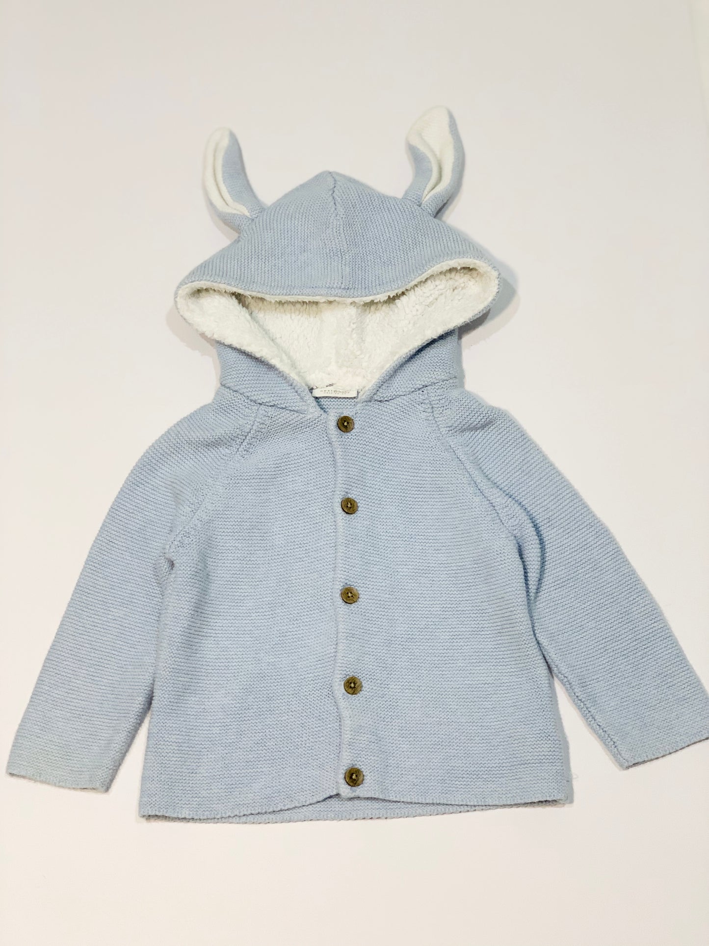 Hooded buny knit jacket - Size 1