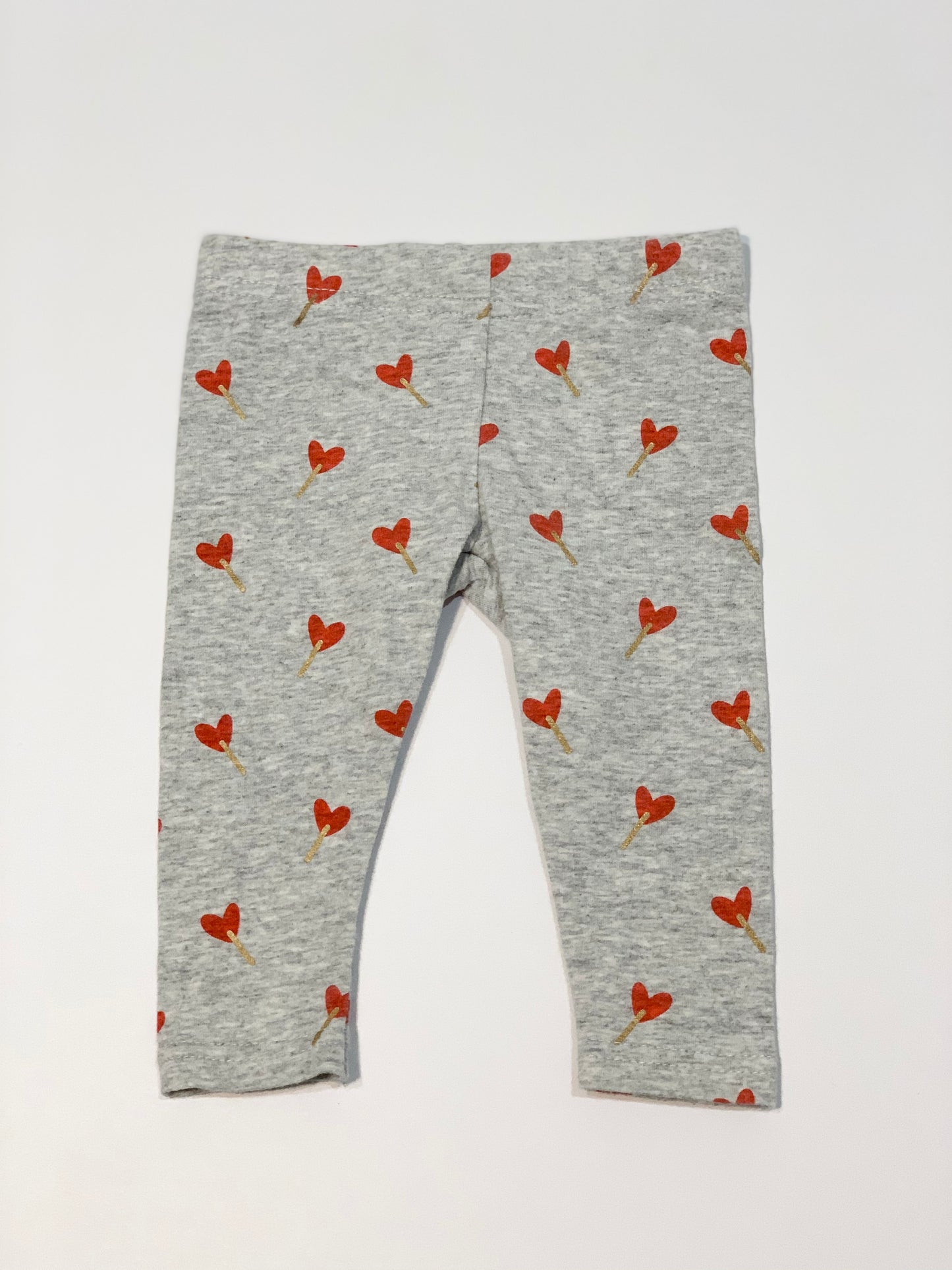 Grey hearts leggings - Size 000