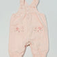 Pink corduroy overalls - Size 1 month