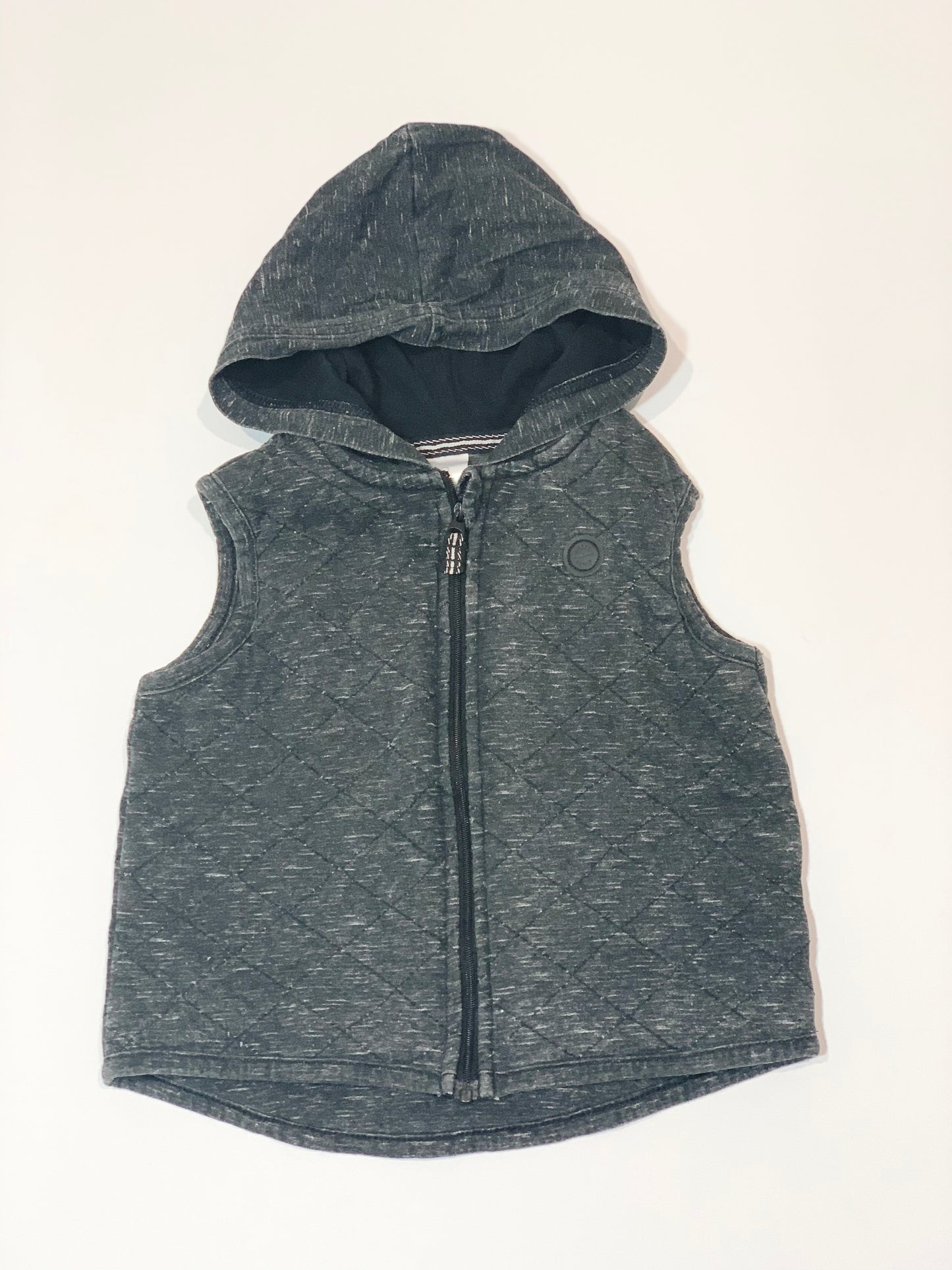 Grey quilted vest - Size 2