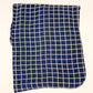 Navy cotton check muslin wrap