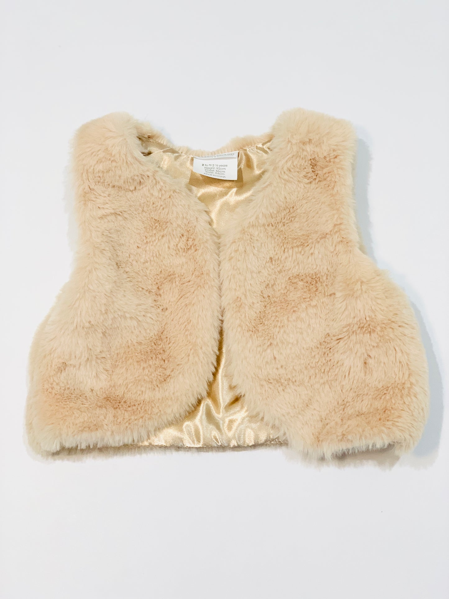 Faux fur vest - Size 2