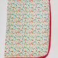 Pink flower reversible bunny rug