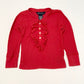 Red ruffle top - Size 2