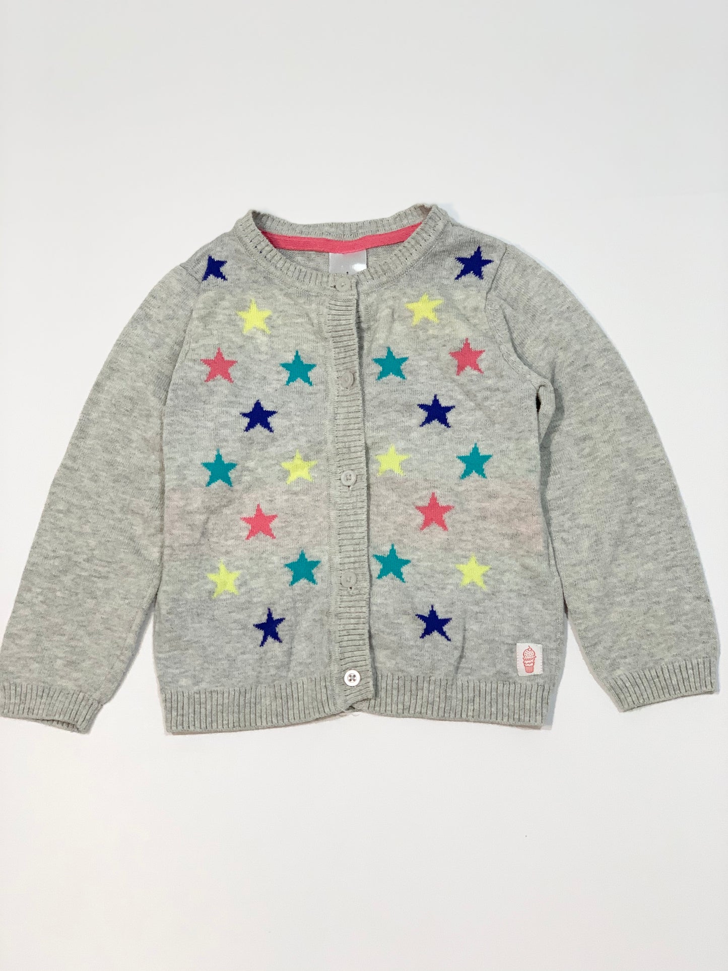 Grey stars cardigan - Size 2