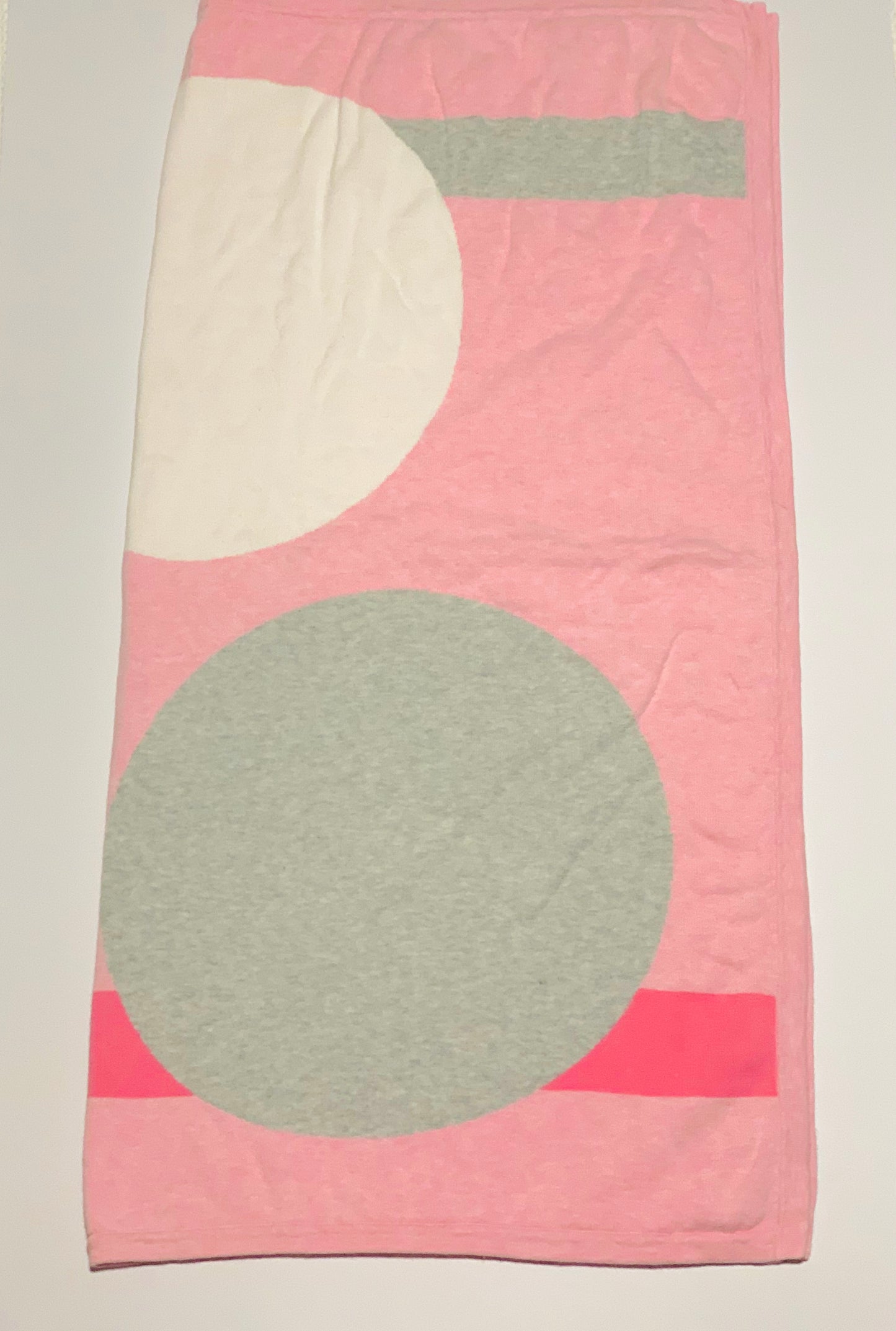 Pink cotton pram blanket