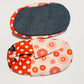 Soft cotton booties - size 6-12 months