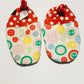 Soft cotton booties - size 3-6 months
