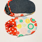 Soft cotton booties - size 3-6 months