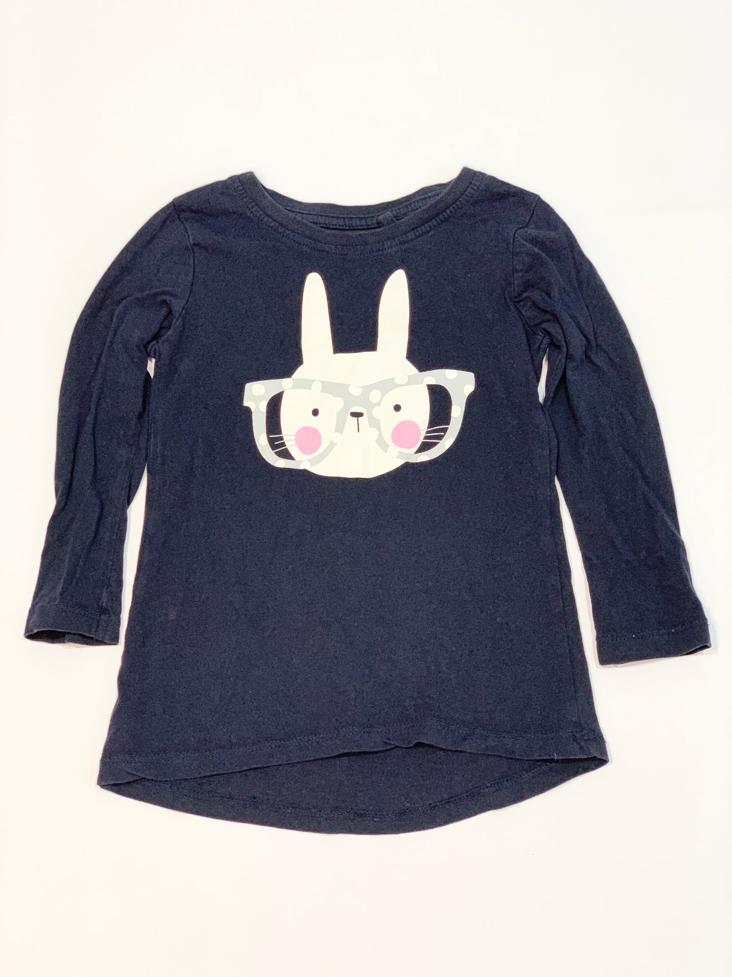 Navy bunny top - Size 3