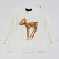Sequined deer top - Size 3
