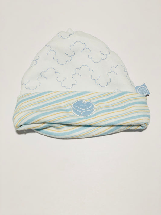 Blue clouds beanie - Size 0-6 months