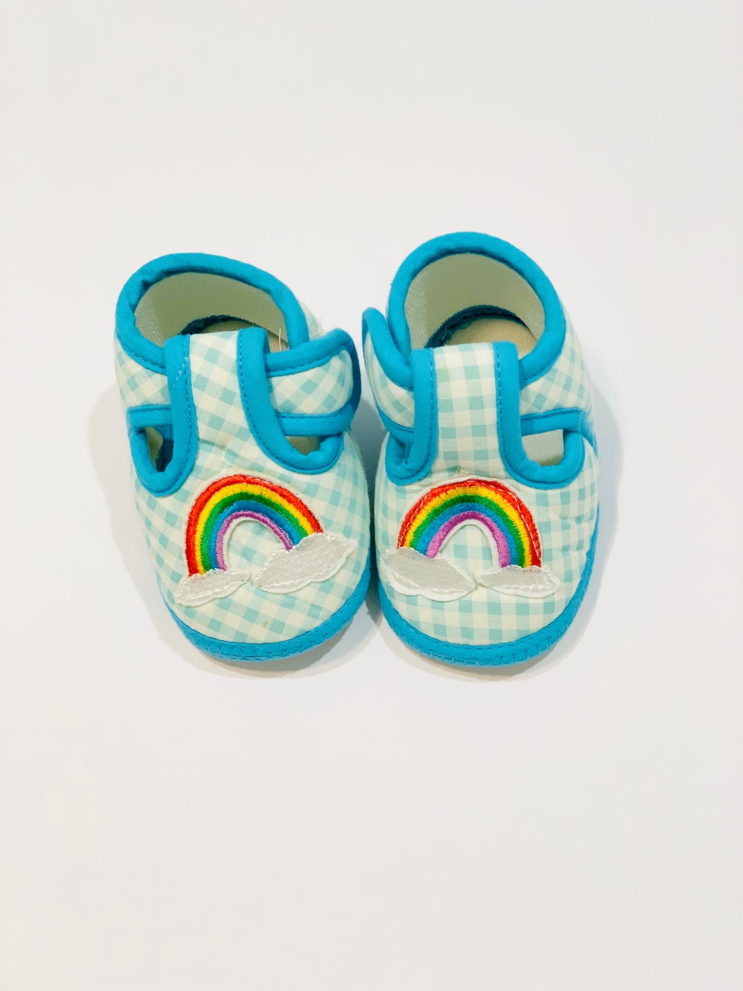 Soft rainbow booties - Size 0-3 months