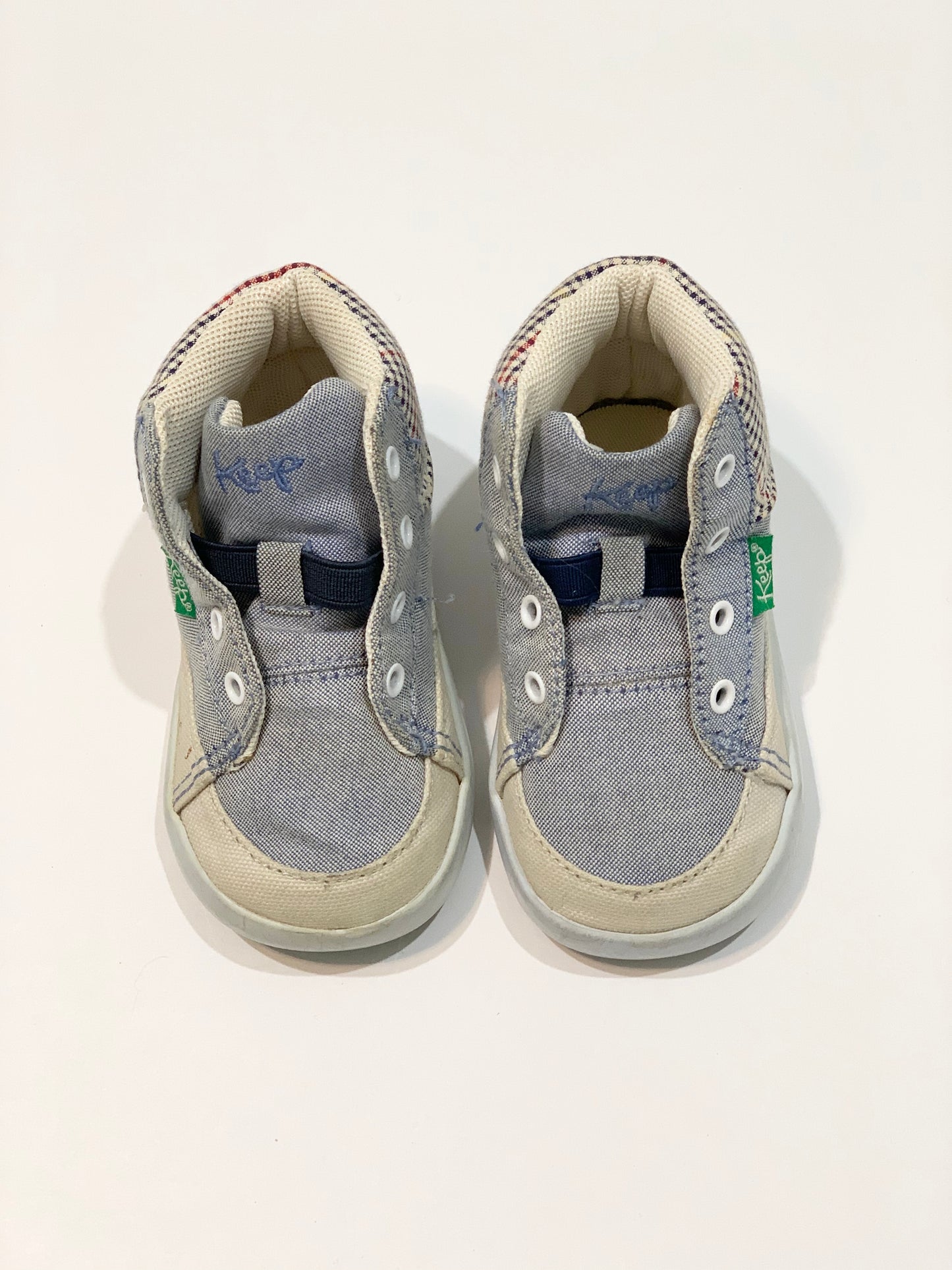Blue canvas hi tops - Size EU21