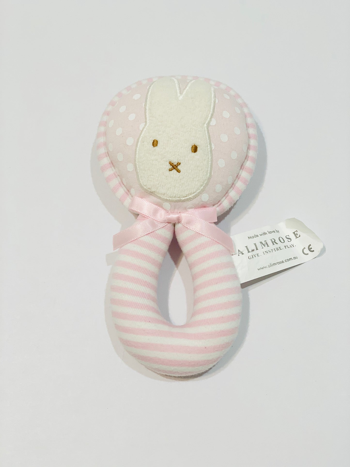 Bunny rattle toy