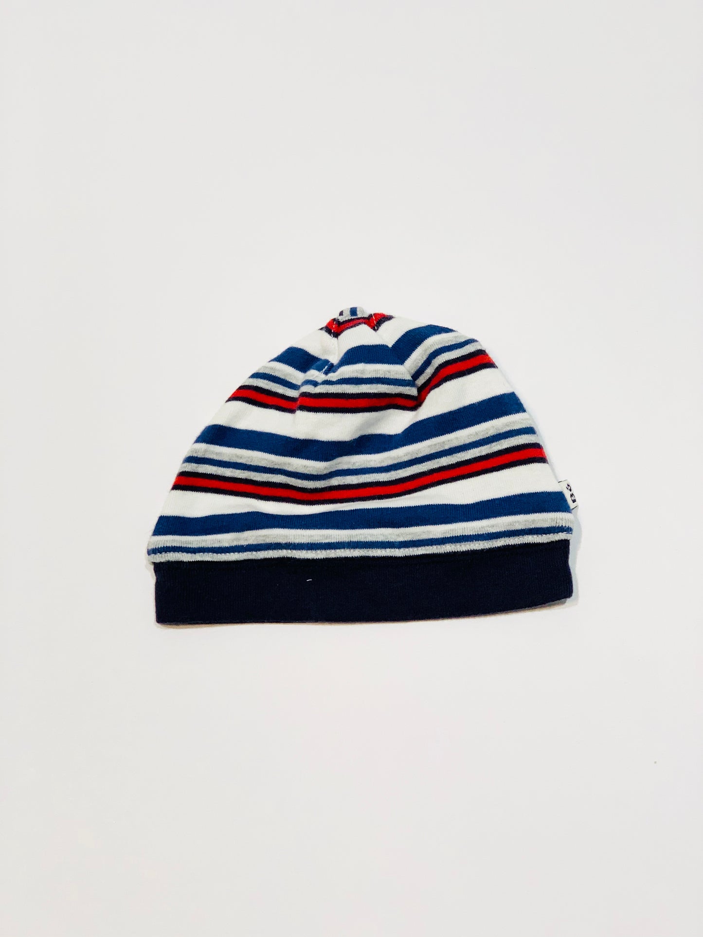 Striped beanie - Size 3-9 months