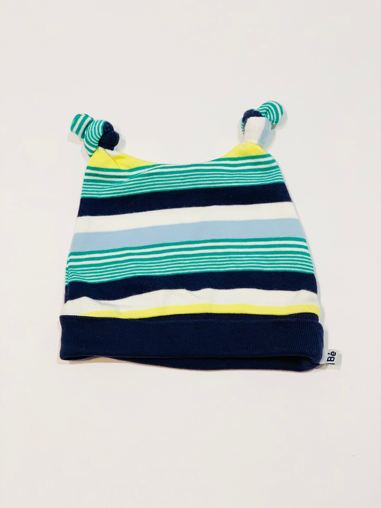Striped beanie - Size 0-3 months