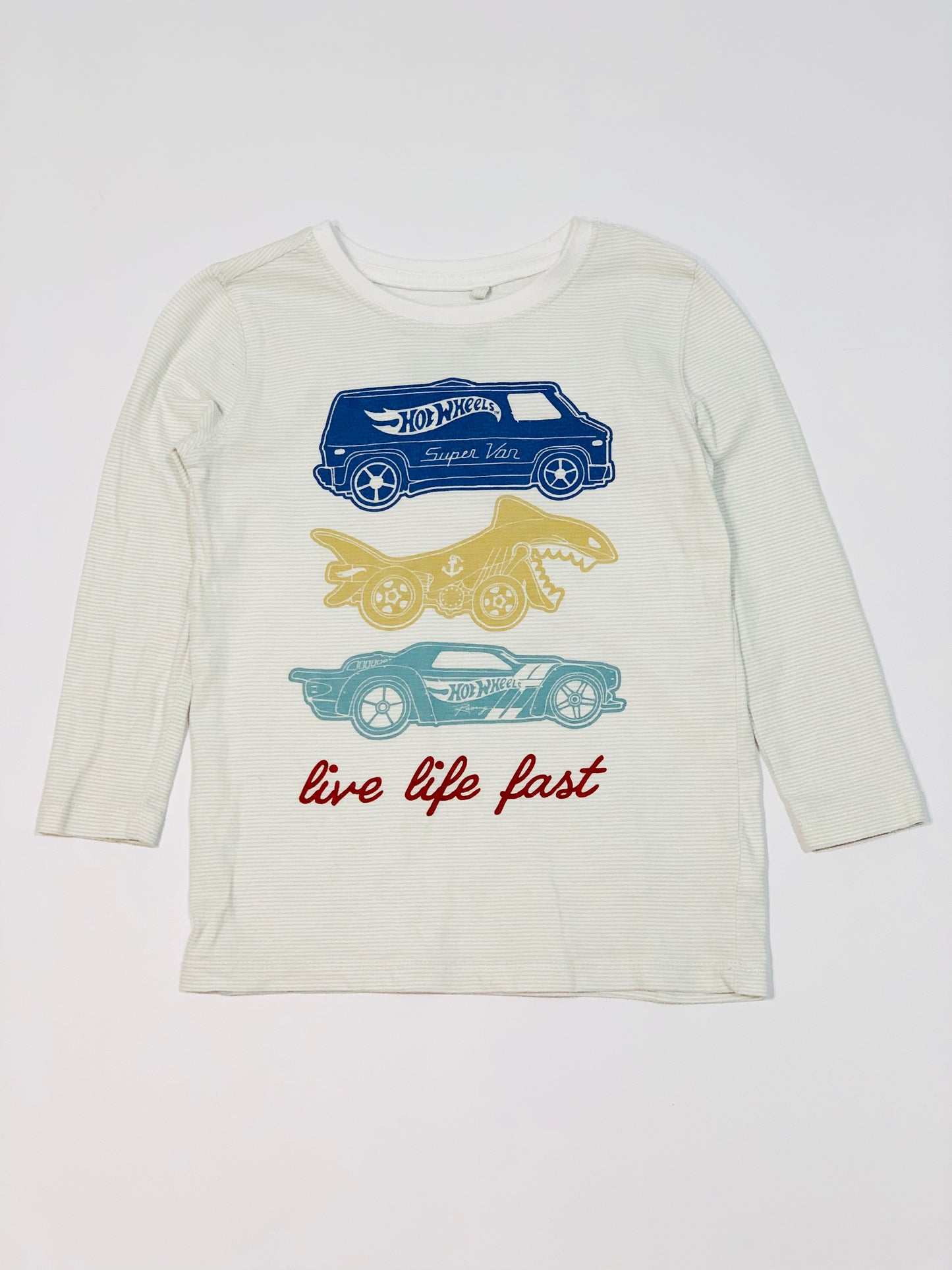 Striped cars top - Size 3