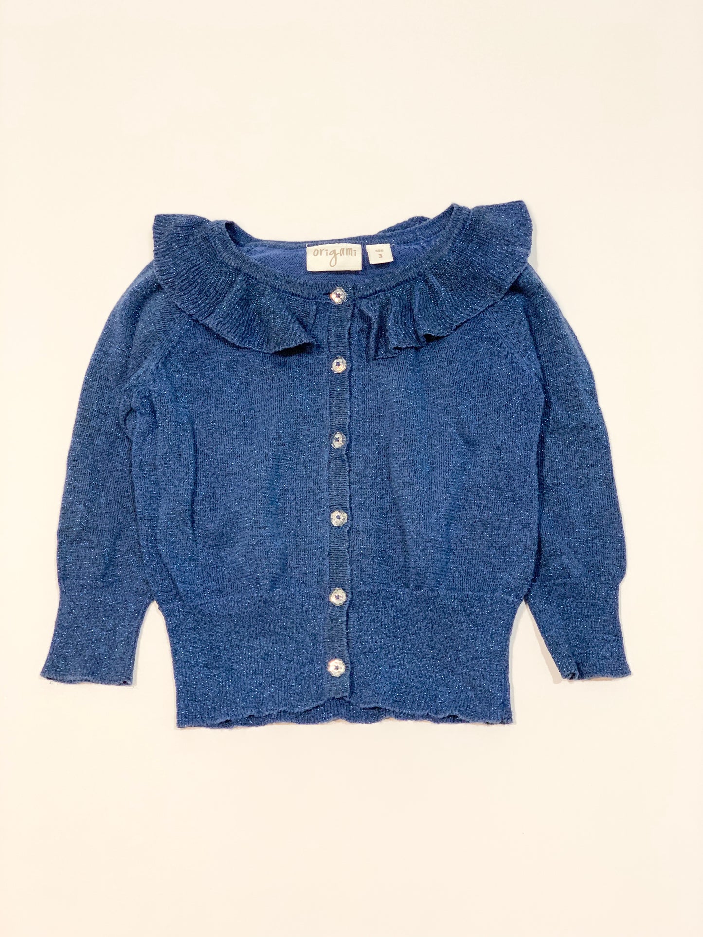 Blue sparkle cardigan - Size 3