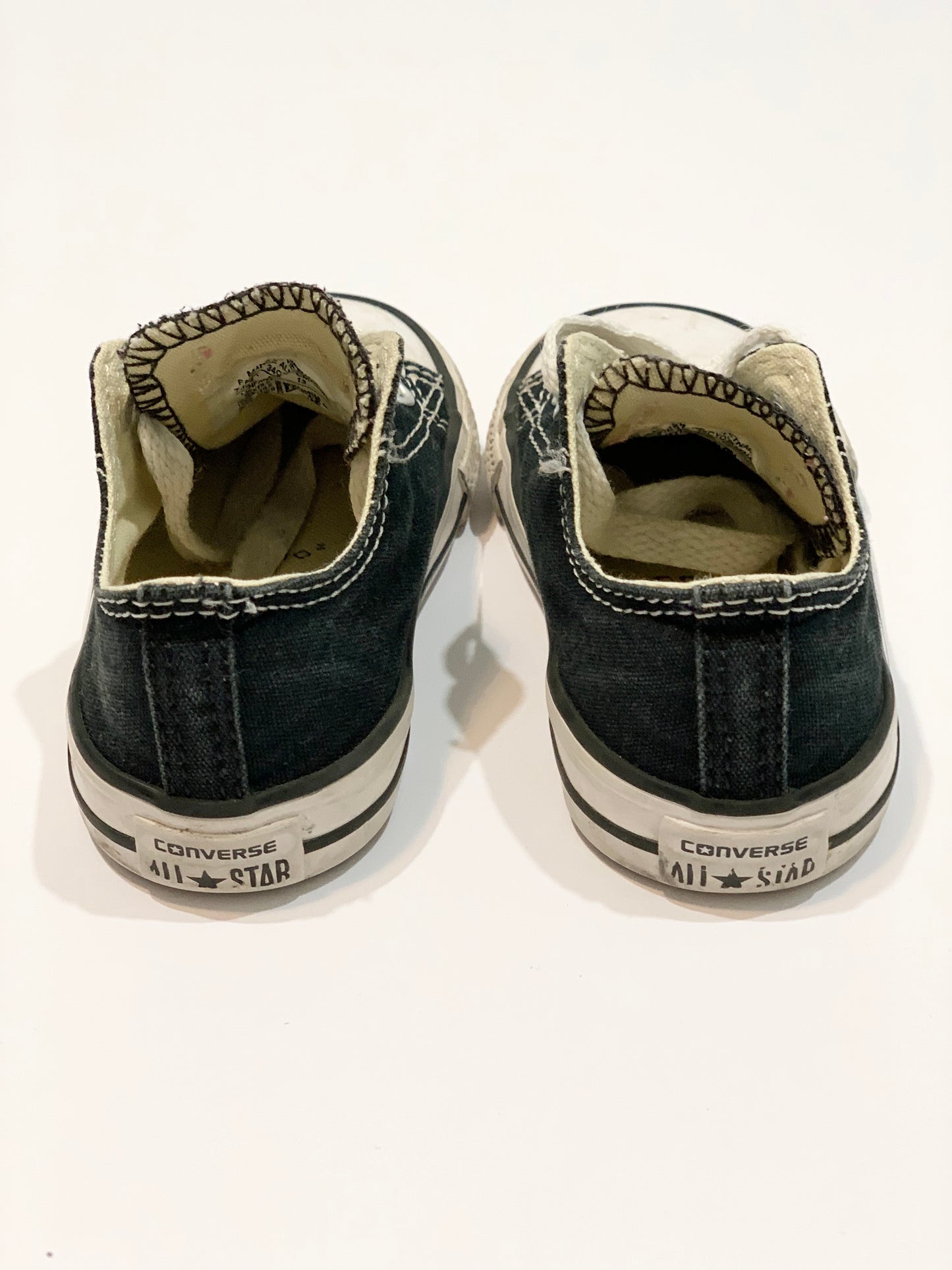 Black Chuck Taylors - Size US6 / EU22