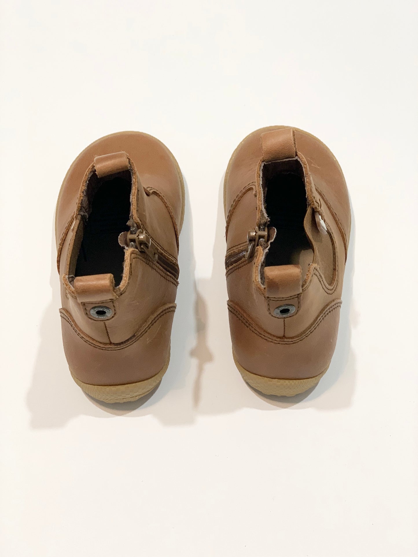 Tan leather boots - Size EU24