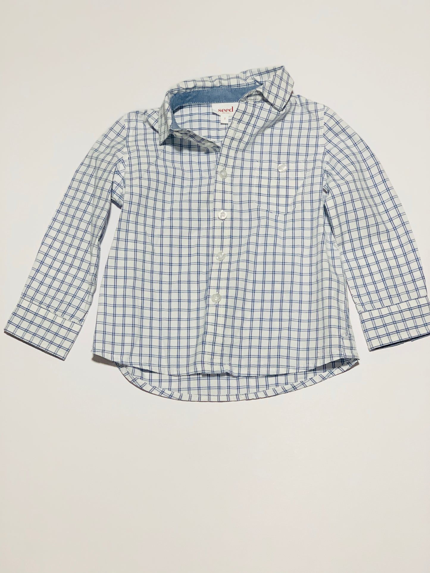 Blue check shirt - Size 3