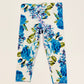 Blue flower leggings - Size 1