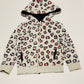 Pink leopard hoodie - Size 3