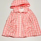 Pink check rain jacket - Size 3