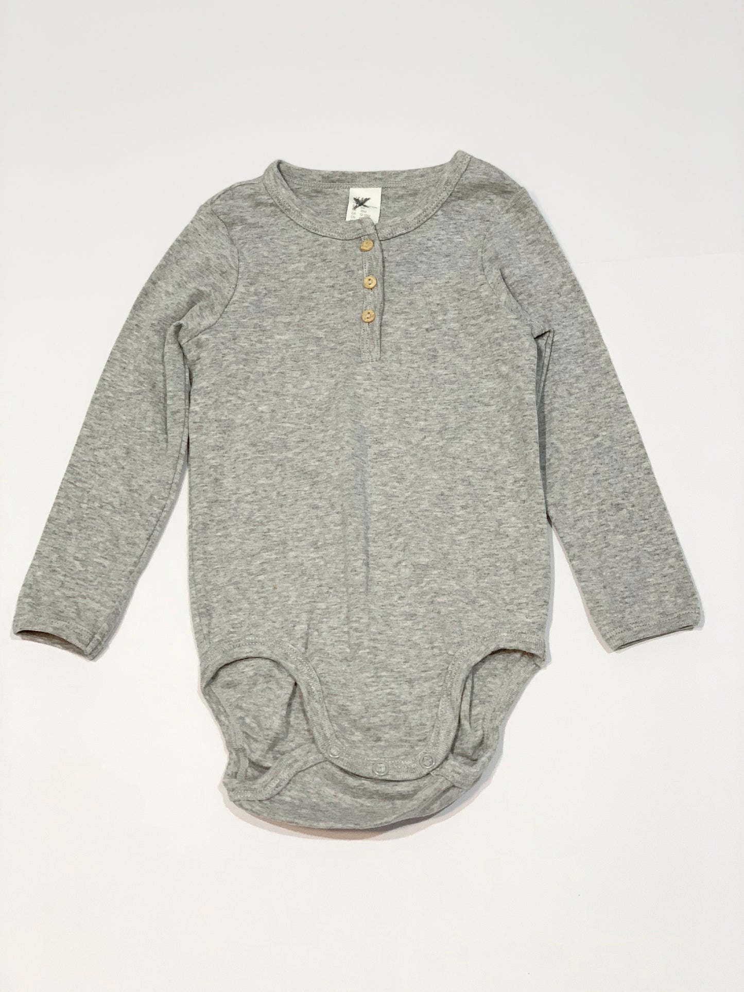 Grey button bodysuit - Size 1