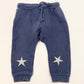Grey star trackies - Size 0