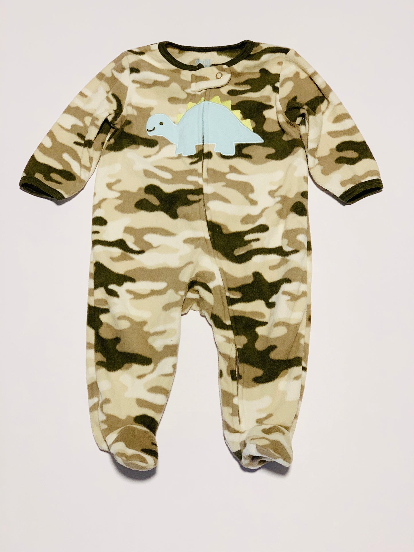 Dinosaur fleece onesie - Size 00