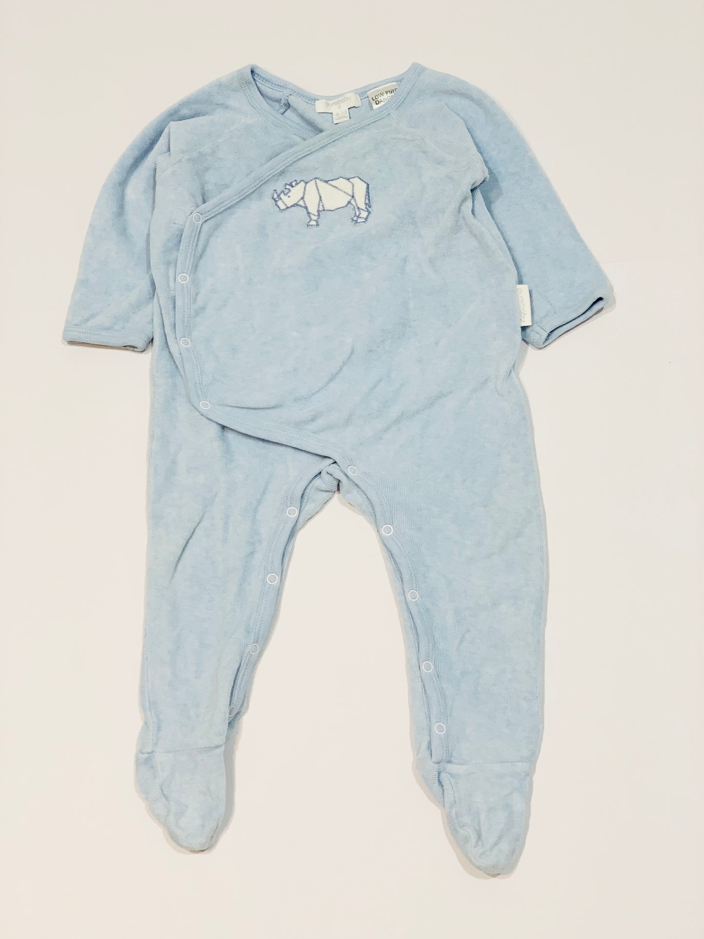 Rhino velour onesie - Size 0