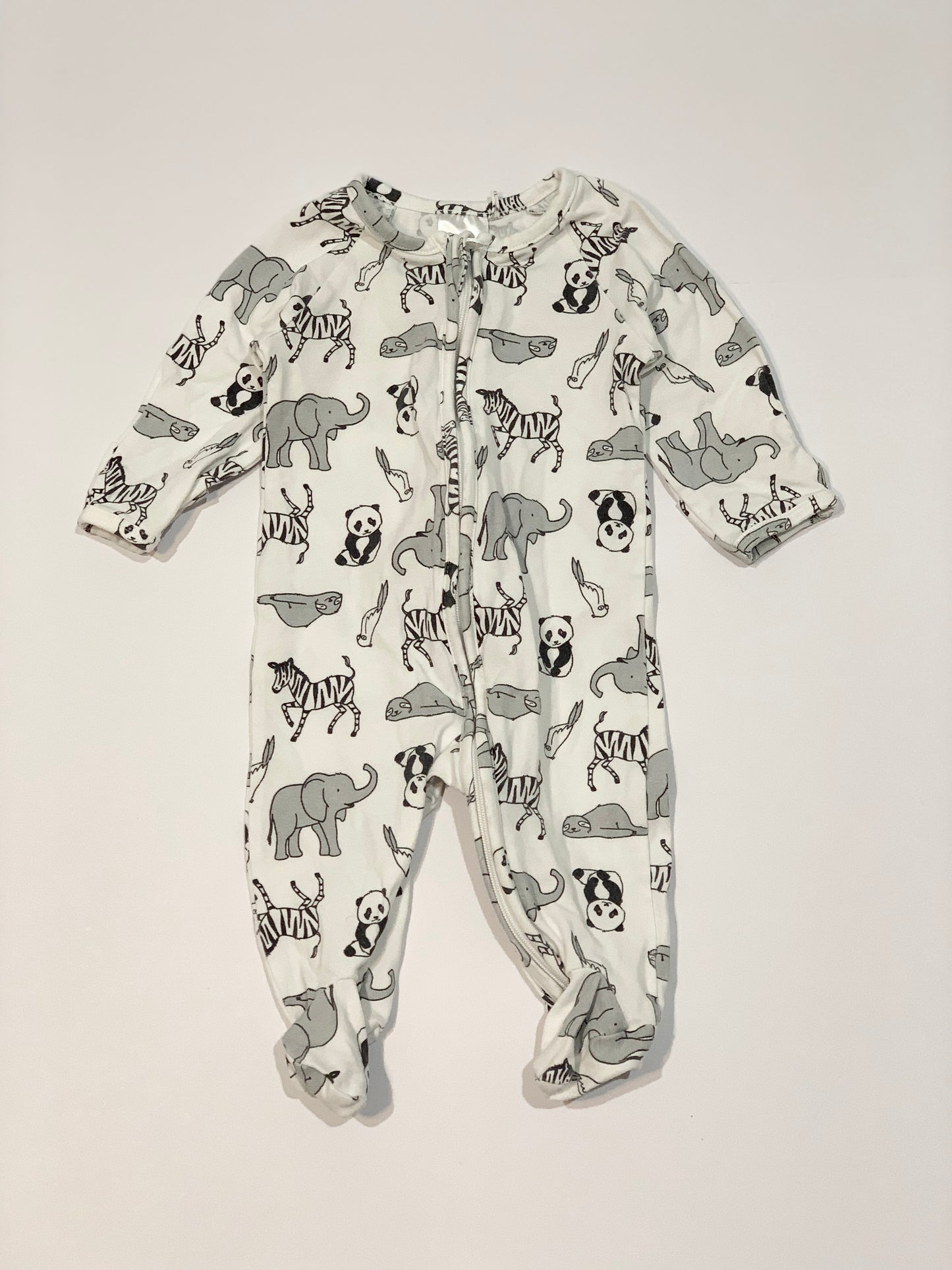 Animals zip onesie - Size 000