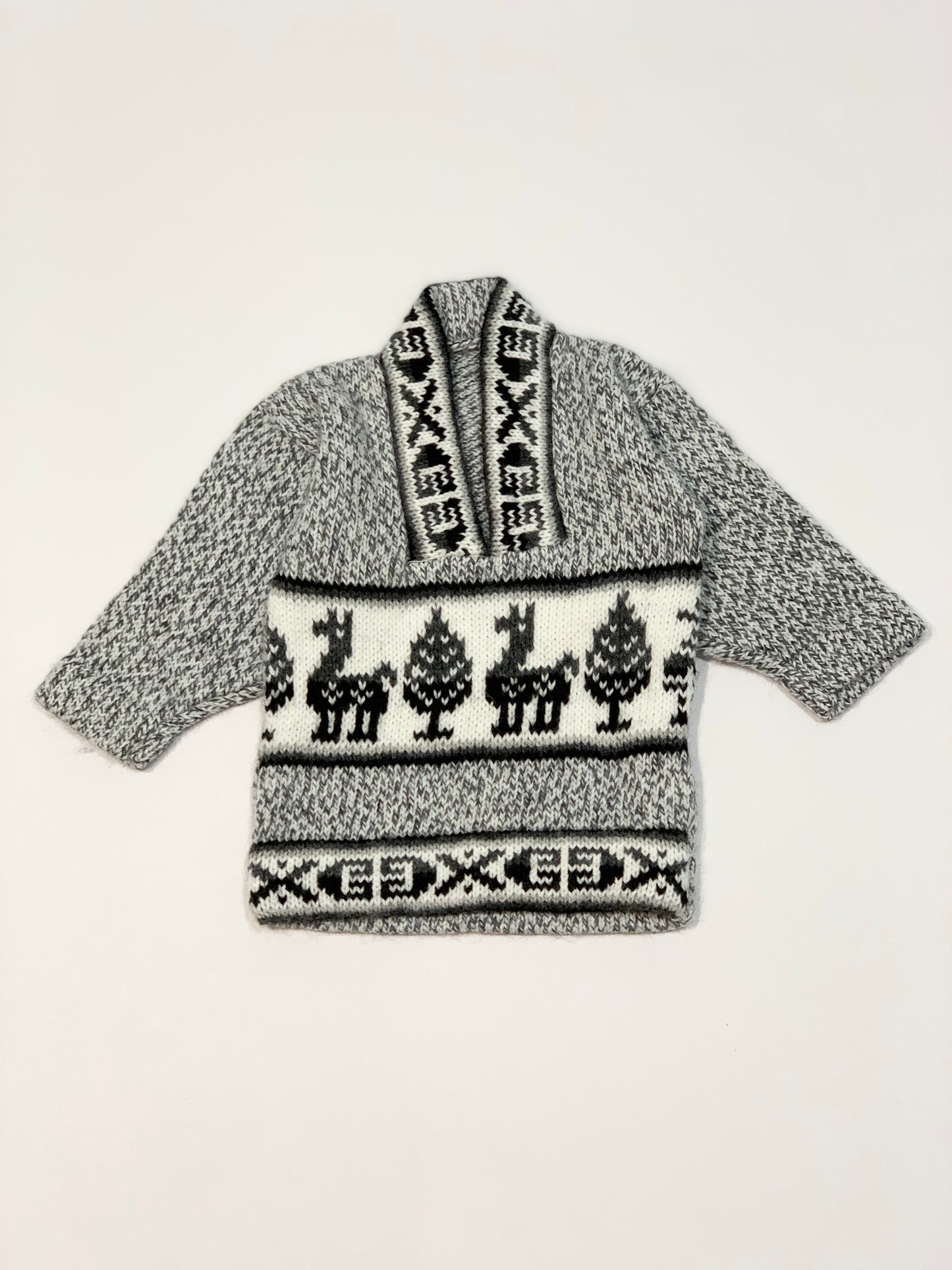 Grey knit jumper - Size 000