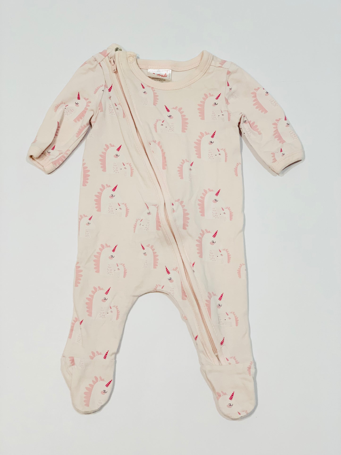 Unicorns zip onesie - Size 0000