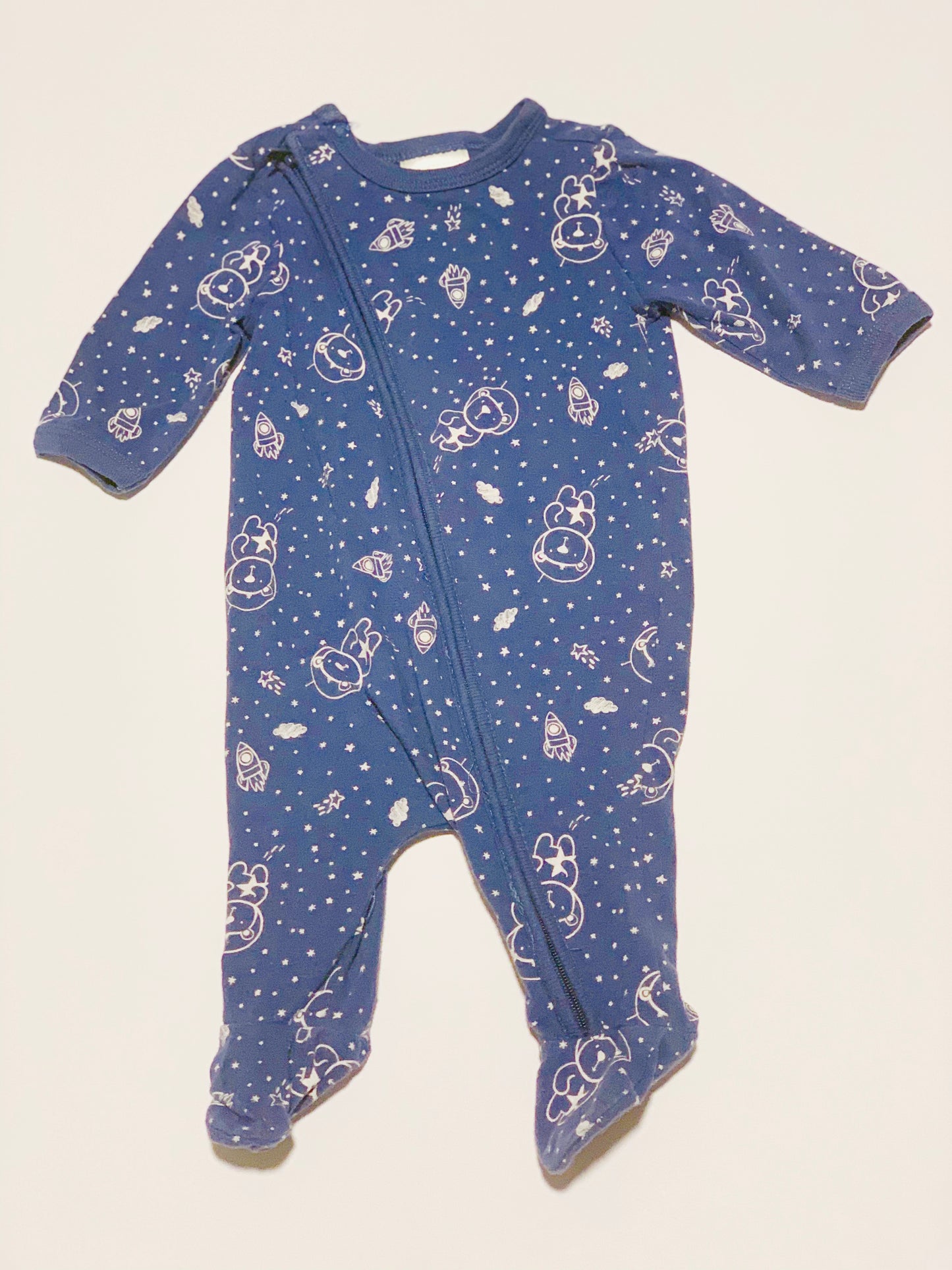 Outer space zip onesie - Size 0000