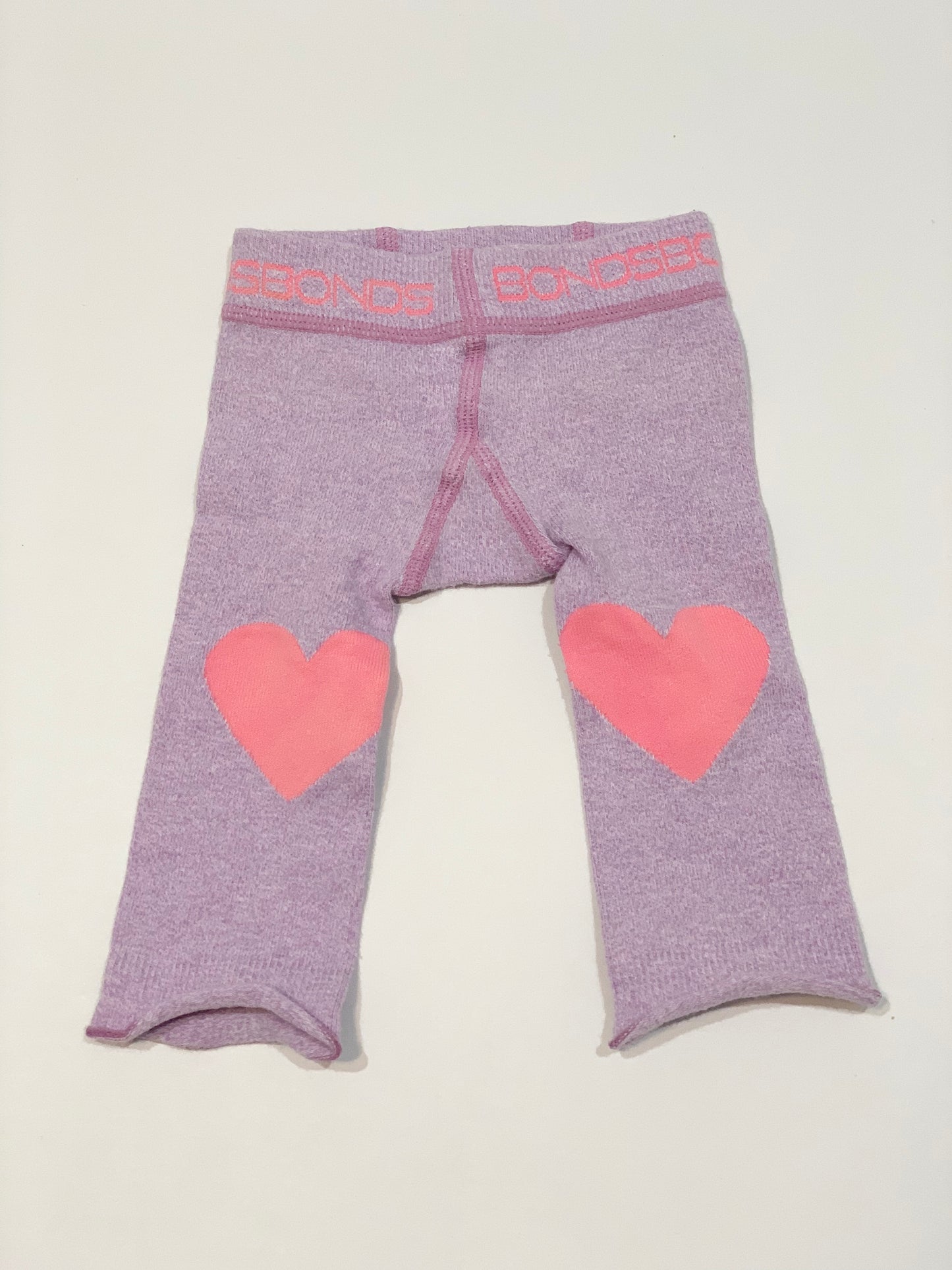 Purple heart tights - Size 0-6 months