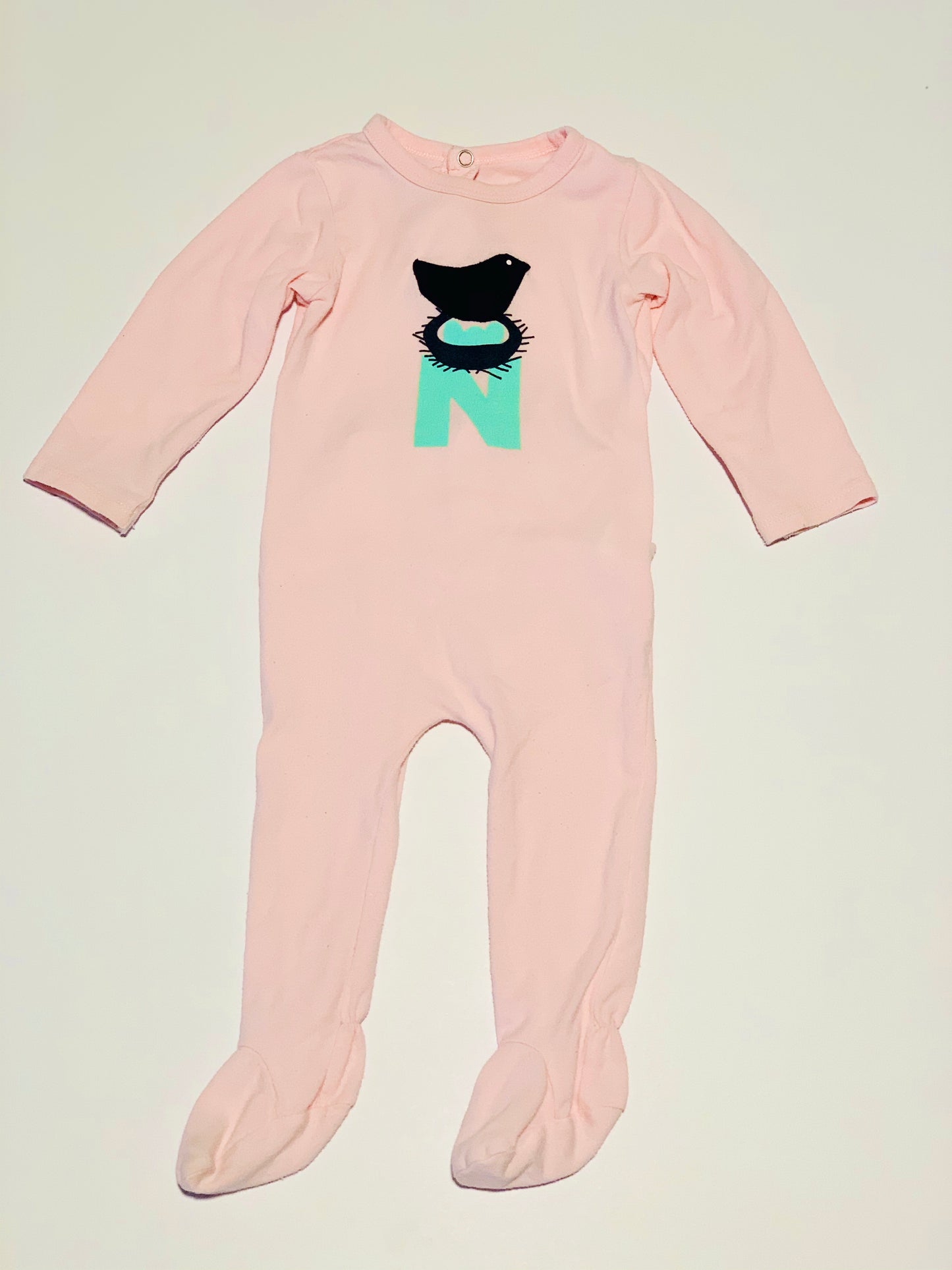 Bird in nest onesie - size 00