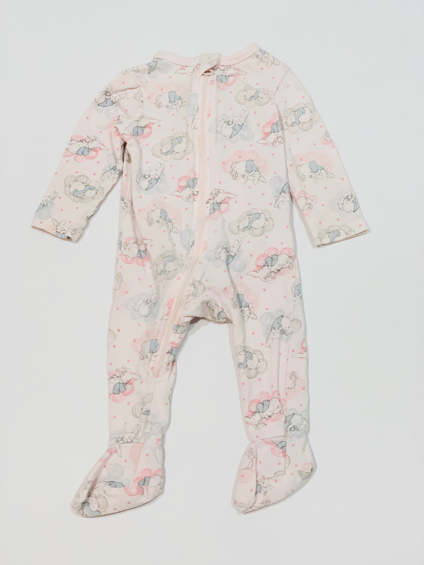 Pink zip onesie - Size 000
