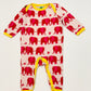 Pink elephants onesie - Size 000