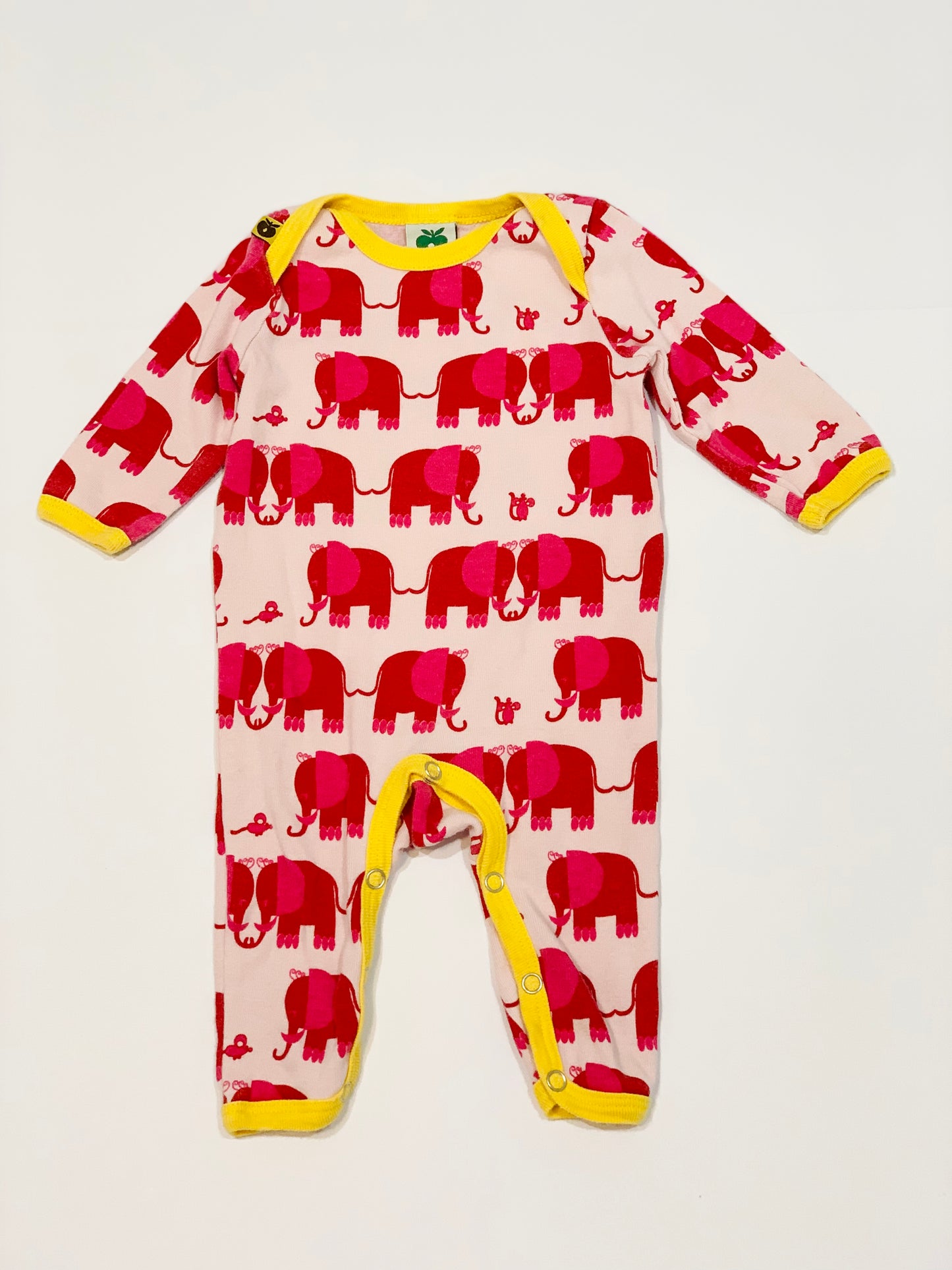 Pink elephants onesie - Size 000