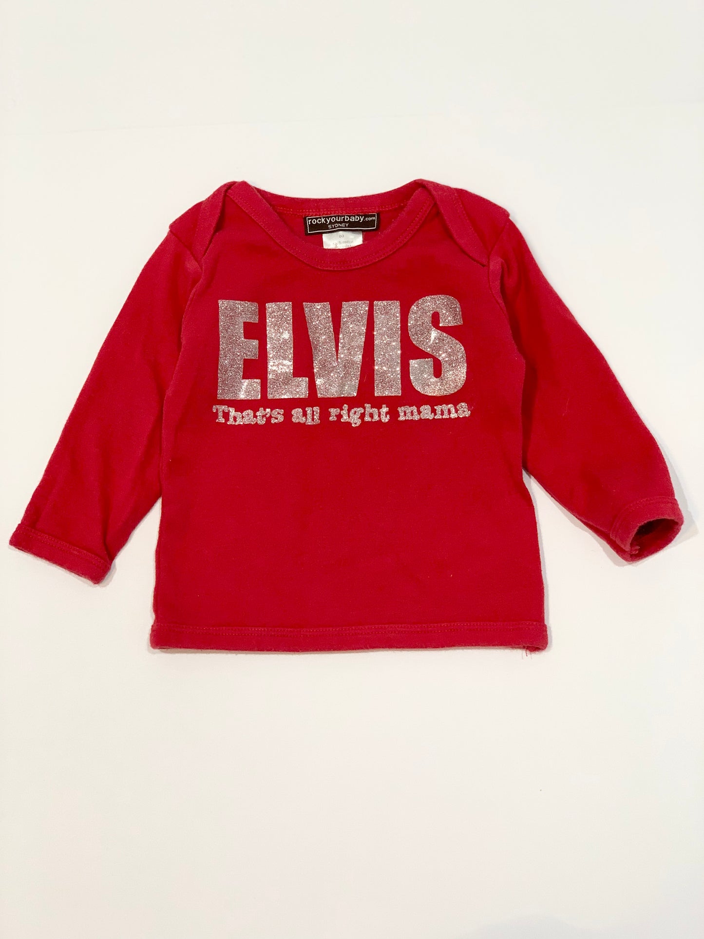Sparkle Elvis top - Size 00