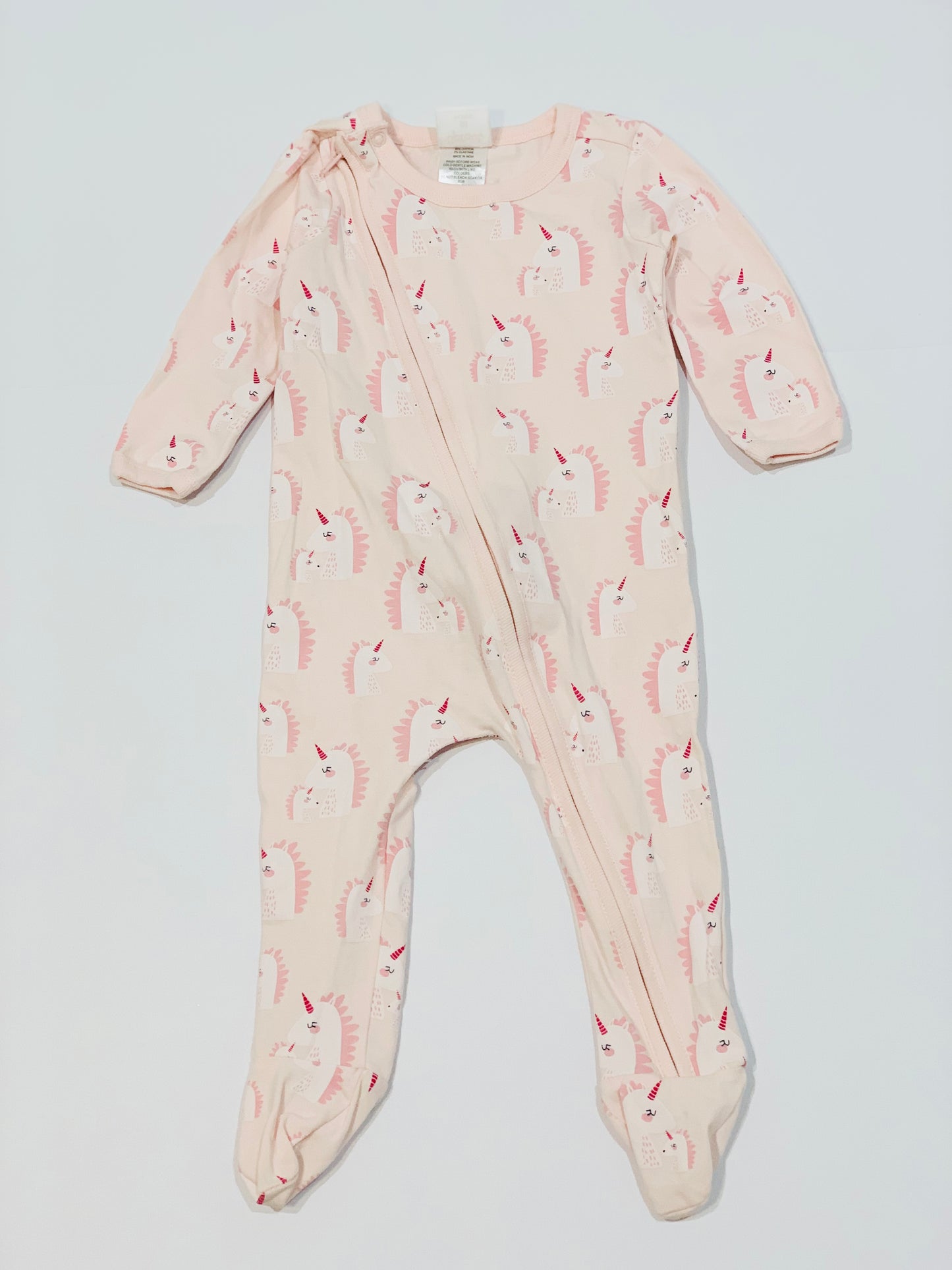 Unicorn zip onesie - Size 00