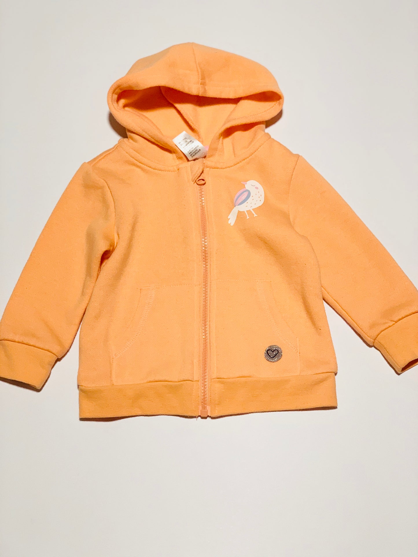 Orange bird hoodie - Size 2