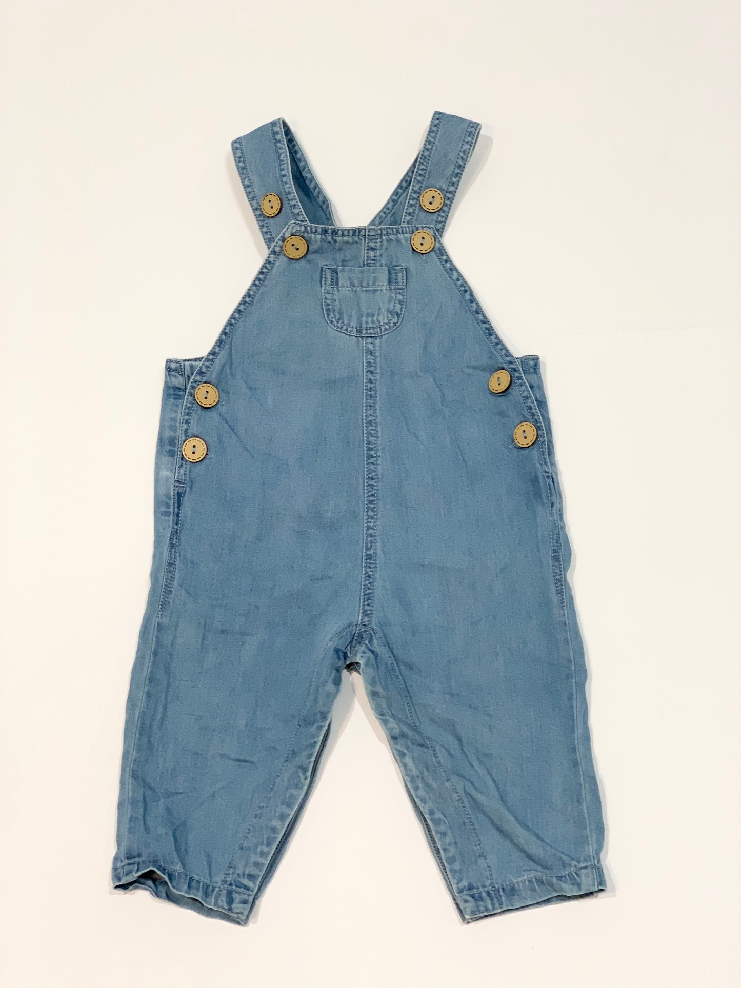 Blue chambray overalls - Size 00