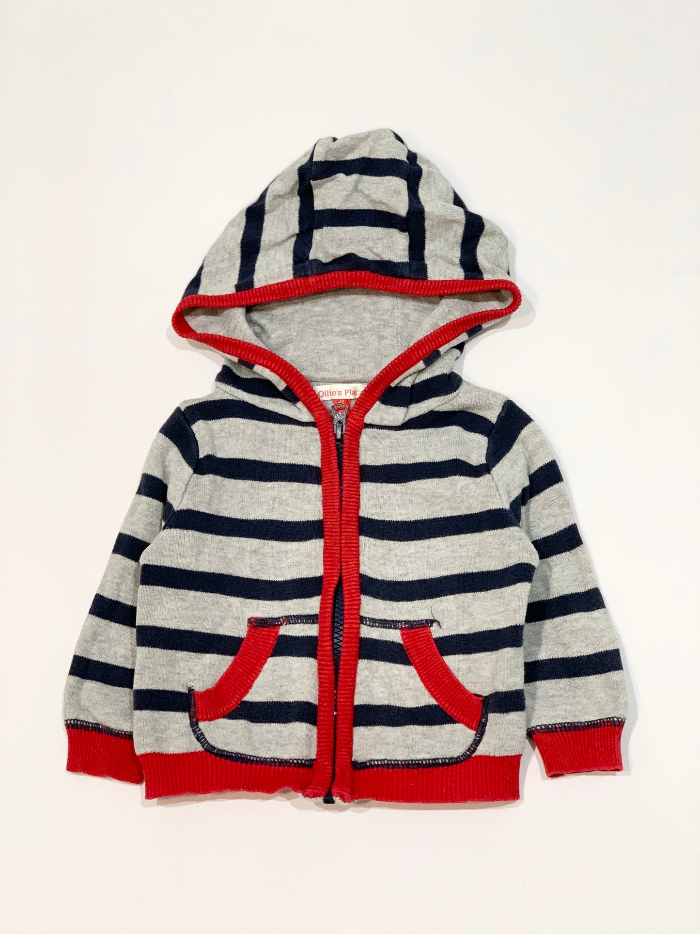 Striped knit hoodie - Size 00