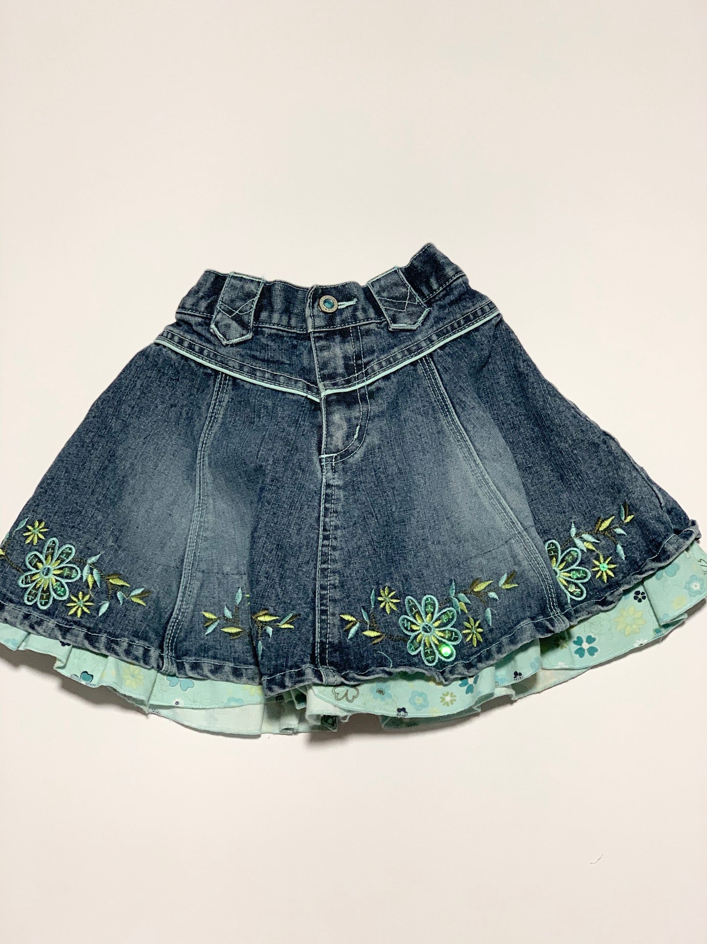 Sequin denim skirt - Size 3