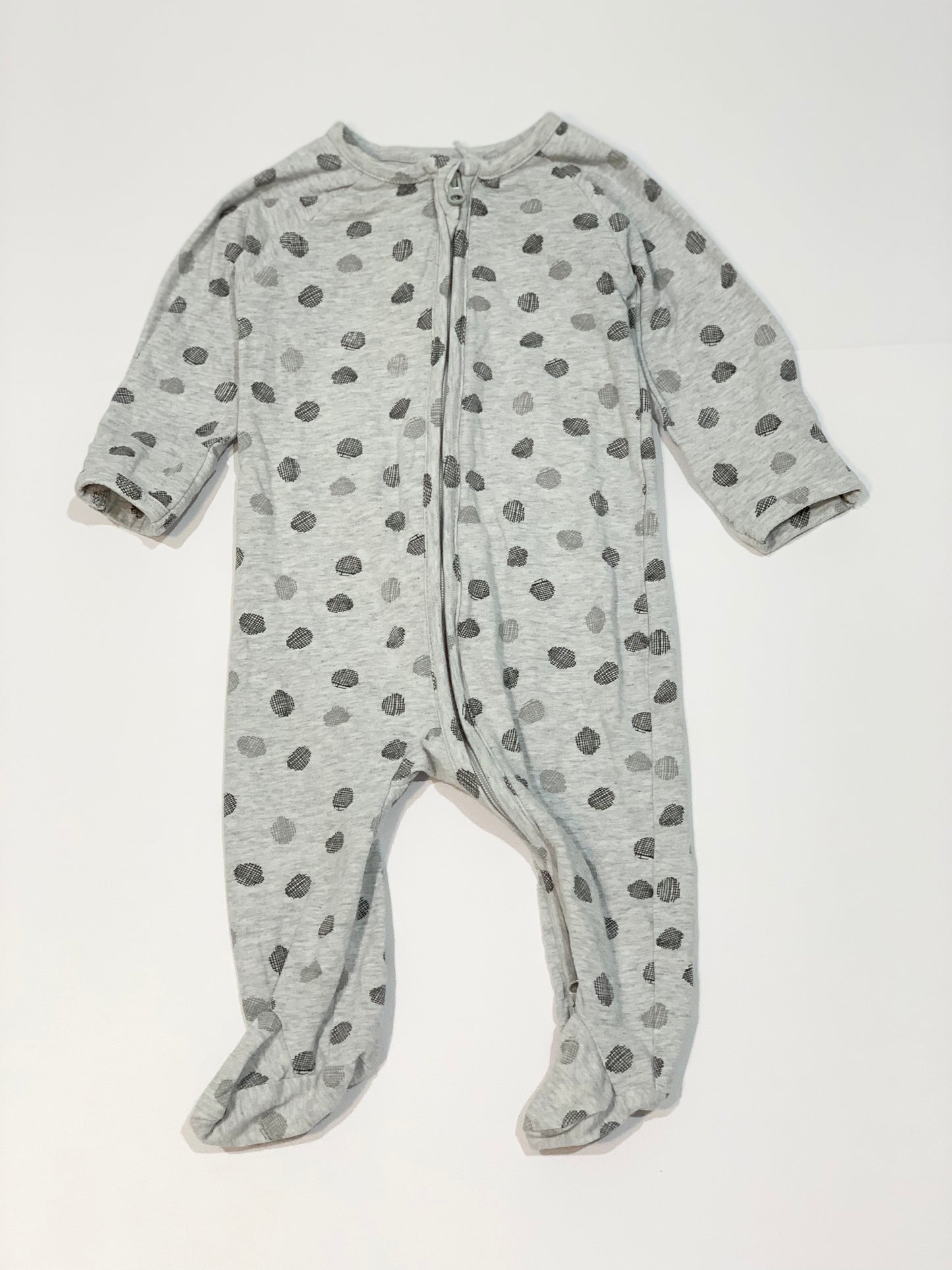 Grey zip onesie - Size 00