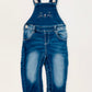 Denim overalls - Size 9-12 months